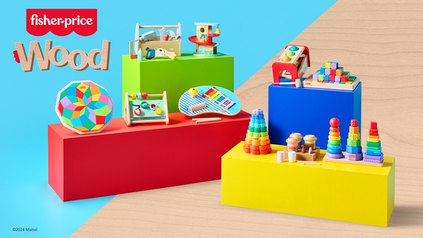 Fisher Price lanza juguetes de madera sostenibles NEO